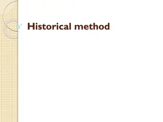Historical Methodologies and Source Criticism in Historiography