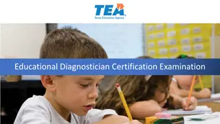 Educational Diagnostician Certification Examination Information