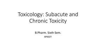 Subacute and Chronic Toxicity in Pharmaceutical Studies