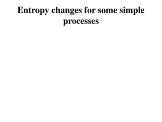 Entropy Changes in Simple Processes