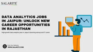 Data Analytics Jobs in Jaipur Unlock New Career Opportunities in Rajasthan