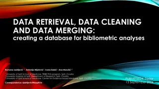 Creating Bibliometric Database for Croatian Clinicians Research