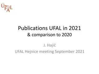 2021 Publications Comparison: UFAL Research Insights