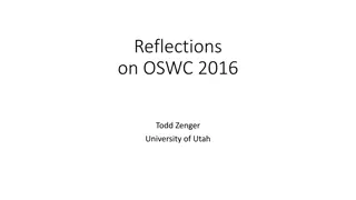 Insights on Organizational Design, Choice, and Innovation from OSWC 2016