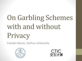 Garbling Schemes without Privacy: Exploring Secure Function Evaluation
