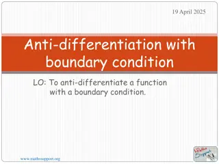 Understanding Anti-differentiation with Boundary Conditions