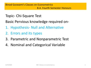 Hypothesis Testing in Econometrics: Overview and Types