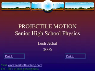 Senior High School Projectile Motion Physics 2006 Overview