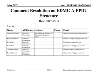May 2017 Comment Resolution on EDMG A-PPDU Structure