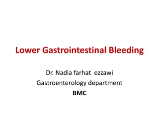 Lower Gastrointestinal Bleeding and Hemorrhoids