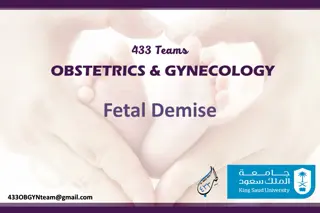 Fetal Demise: Causes, Diagnosis, and Management