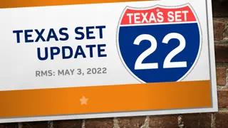 Texas Set 5.0 Project Change Controls Discussion