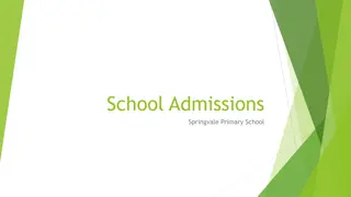 Springvale Primary School Admissions and Application Process