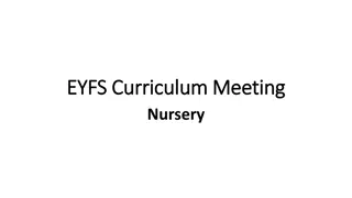 EYFS Curriculum for Nursery Children