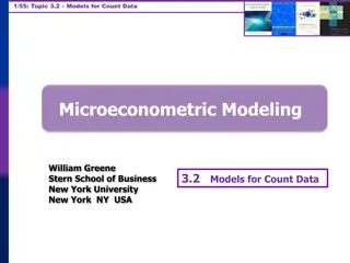 Microeconometric Modeling of Count Data: Concepts and Applications