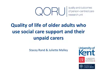 Impact of Social Care Support on Quality of Life for Older Adults and Carers