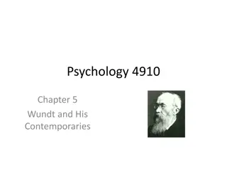 Wilhelm Wundt and the Development of Experimental Psychology