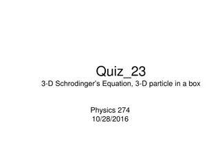 Quantum Mechanics Quiz: Particle in a Box