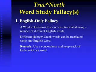 Word Study Fallacies and Techniques for Effective Language Analysis