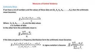 Measures of Central Tendency