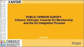 Citizens' Attitudes Towards EU Membership in BiH: July 2021 Survey
