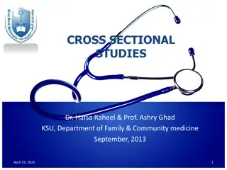 Cross-Sectional Studies in Medicine