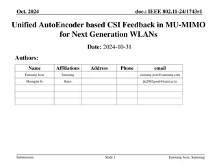 Unified AutoEncoder based CSI Feedback in MU-MIMO for Next Generation WLANs
