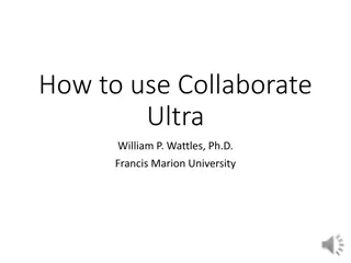 Effective Strategies for Using Collaborate Ultra in Academic Settings