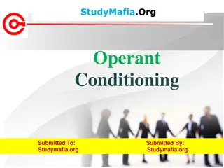 Operant Conditioning Theory and Its Applications
