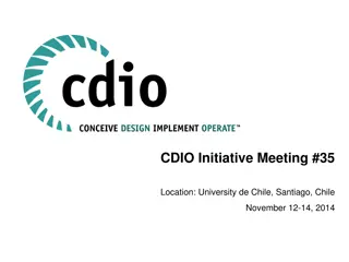 CDIO Initiative Meeting #35 at University de Chile, Santiago 2014