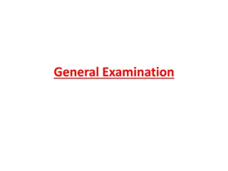 General Examination: What to Examine and Vital Signs