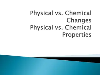 Observable Changes in Matter: Physical vs. Chemical Properties