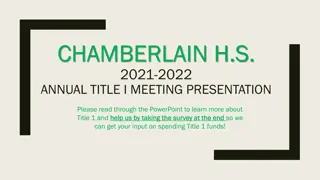 Title I Funds and Family Engagement