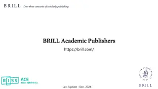 Academic Publishers Brill: Explore Latest Updates and Publications