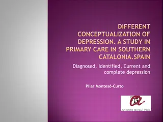 Different Conceptualization of Depression in Southern Catalonia Study