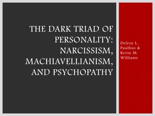 The Dark Triad of Personality: Narcissism, Machiavellianism, and Psychopathy