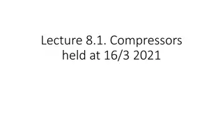 Compressors and Power Generation in Industrial Applications