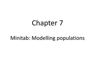 Modelling Populations with Minitab: A Statistical Analysis Tool