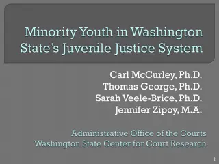 Main Decision Points in the Juvenile Justice System and Demographic Disparities