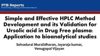 Development and Validation of HPLC Method for Ursolic Acid in Plasma