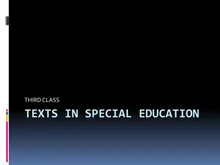 Text in Special Education
