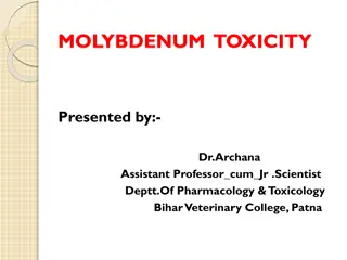 Molybdenum Toxicity: Sources, Mechanism, Clinical Signs, and Treatment