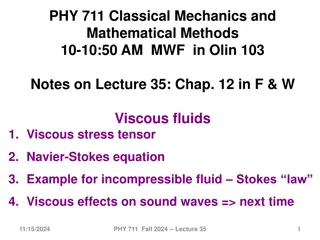 Viscosity: Key Concepts in Fluid Mechanics