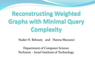 Reconstructing Weighted Graphs and Adaptive Algorithms in Computer Science