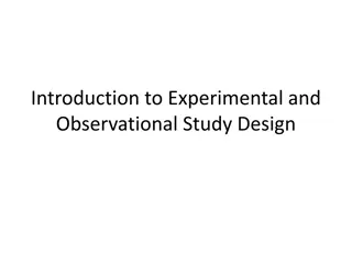 Experimental and Observational Study Design
