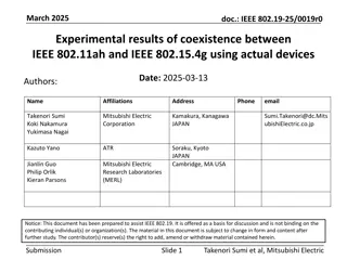 Experimental Results of IEEE 802.11ah and IEEE 802.15.4g Coexistence Evaluation