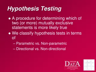 Hypothesis Testing and its Six Steps