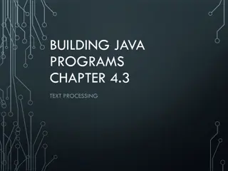 Text Processing in Java: Char, String, and Comparison Fundamentals
