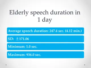 Elderly Speech Duration Study and Communication Intervention