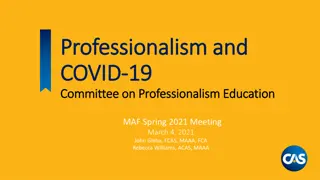 Insights into Professionalism, COVID-19 Impact, and Actuarial Considerations